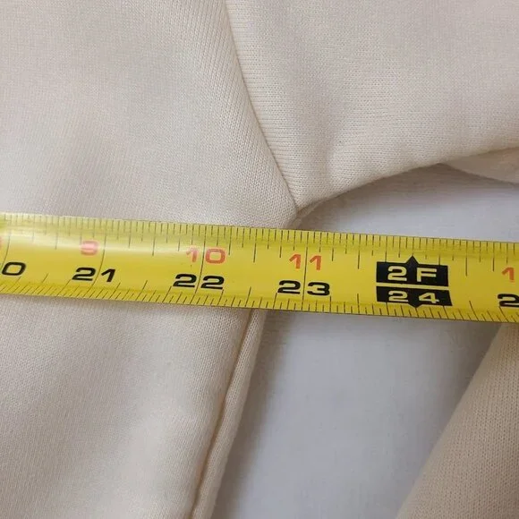 Shein Howdy Dachshund Crewneck Sweatshirt XL Beige Puppy Dog Cowboy - Picture 7 of 10